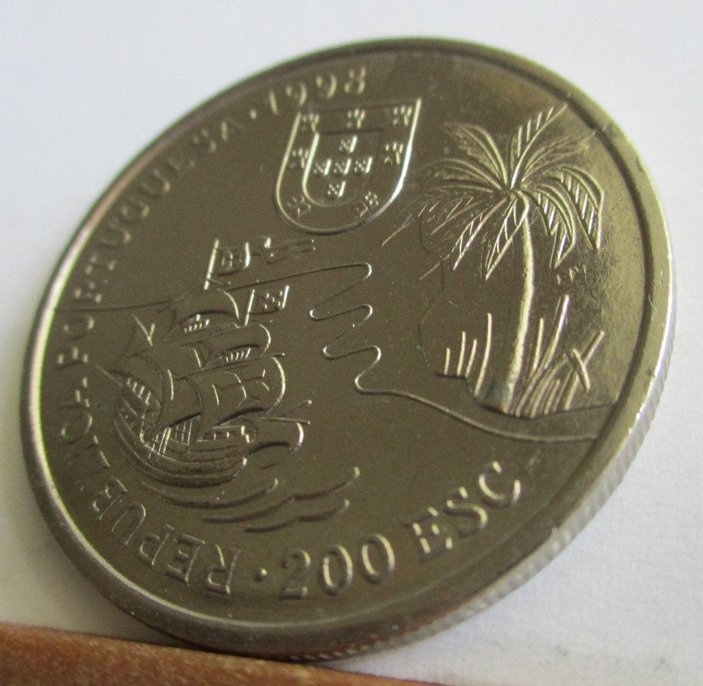 10-7-1998- 200 Esc. Terra do Natal-25 Dez. 1497-Afrika-Natal, Postzegels en Munten, Munten | Europa | Euromunten, Verzenden, Portugal