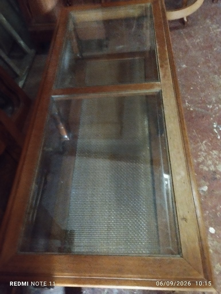 Table de salon vitrée, 100 à 150 cm, Verre, Enlèvement, Utilisé