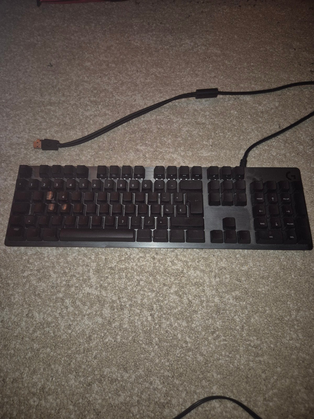 Logetech toetsenbord G512 carbon igx browni, Computers en Software, Toetsenborden, Ophalen, Gebruikt, Logitech G, Gaming toetsenbord