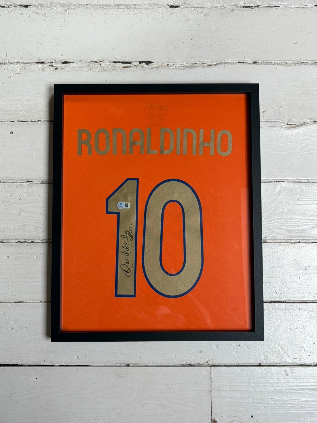 Maillot Ronaldinho signé, Envoi, Comme neuf, Maillot