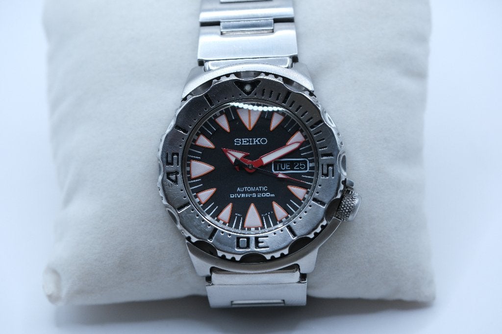Seiko Monster Dracula SRP313 Diver 200m 4R36 Montre Rare, Enlèvement ou Envoi