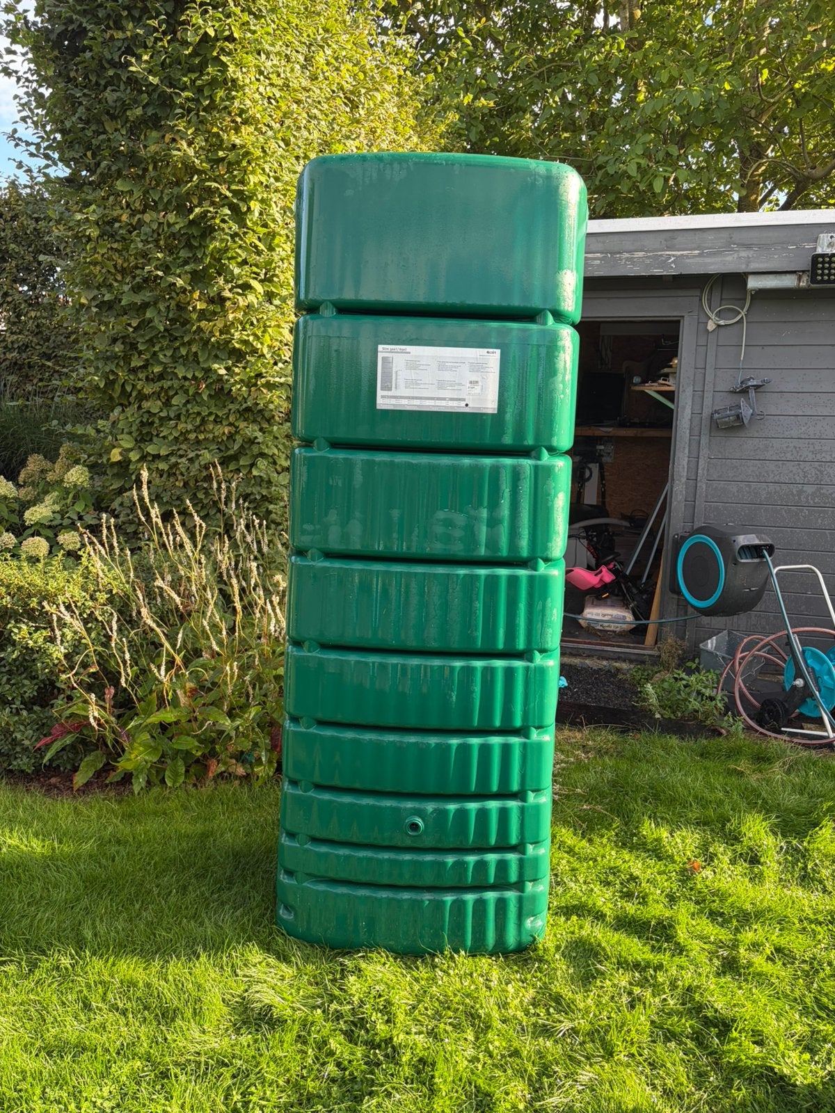 4rain regenwaterton 650 liter, Tuin en Terras, Ophalen, Zo goed als nieuw
