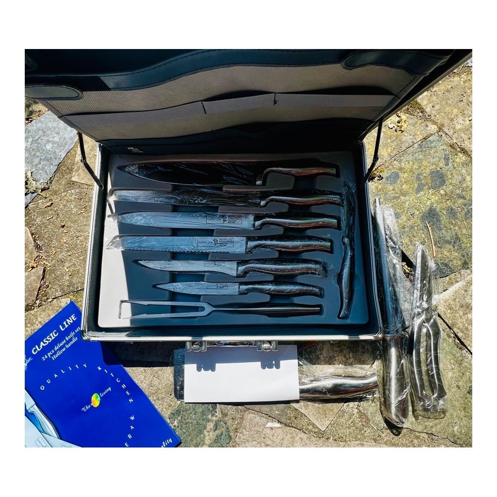 Set de couteaux 11 pièces - acier inoxydable - (état neuf), Résiste au lave-vaisselle, Ensemble de couverts, Comme neuf, Enlèvement