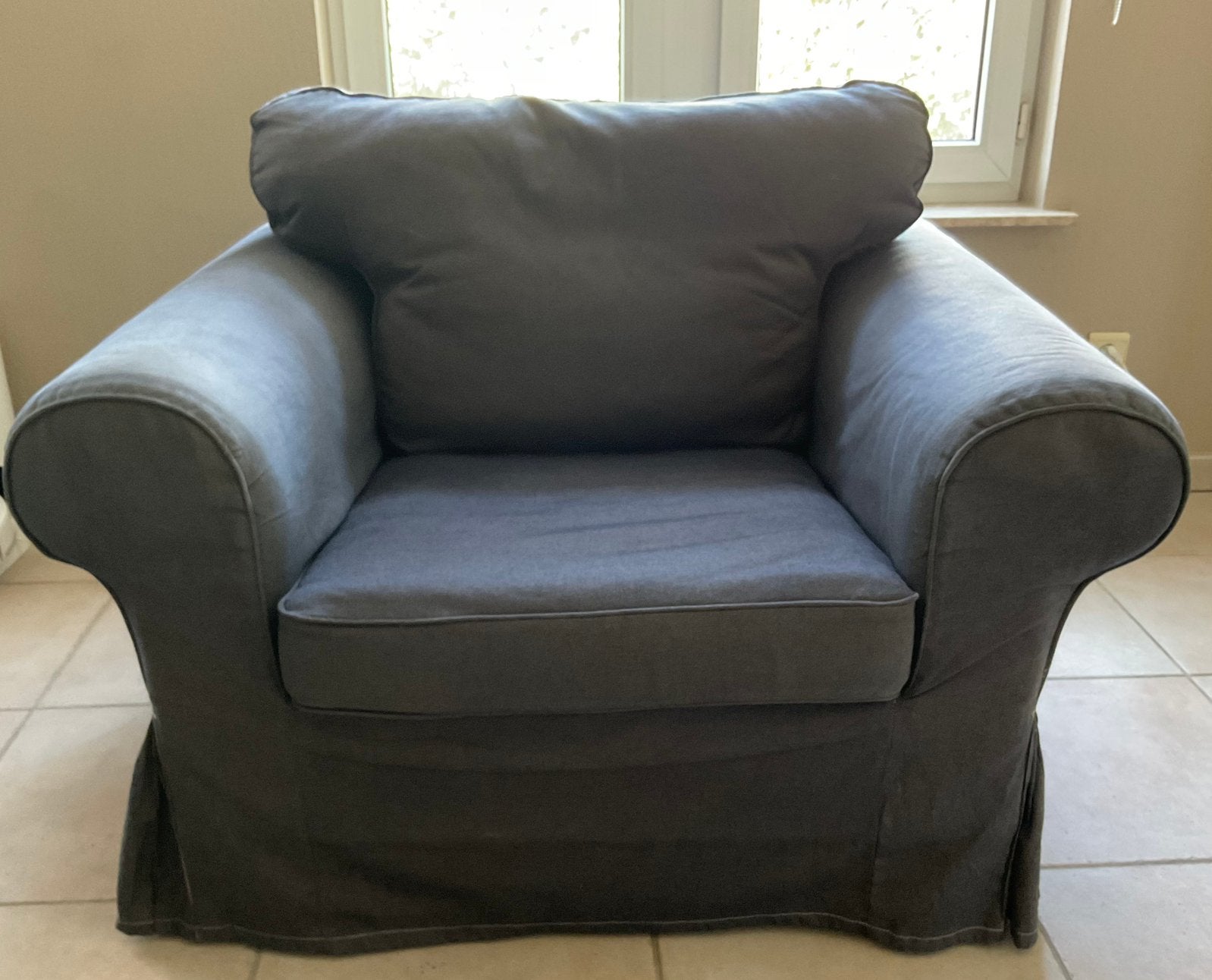 Zetel Ikea, Huis en Inrichting, Fauteuils, Ophalen, Gebruikt