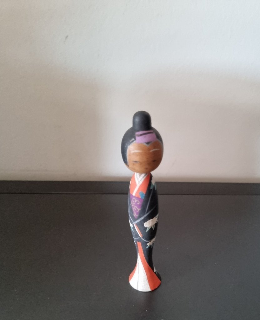 Jokan Kokeshi élégant, Antiquités & Art, Art | Art non-occidental, Fait main, Japon, Bois, Multicolore