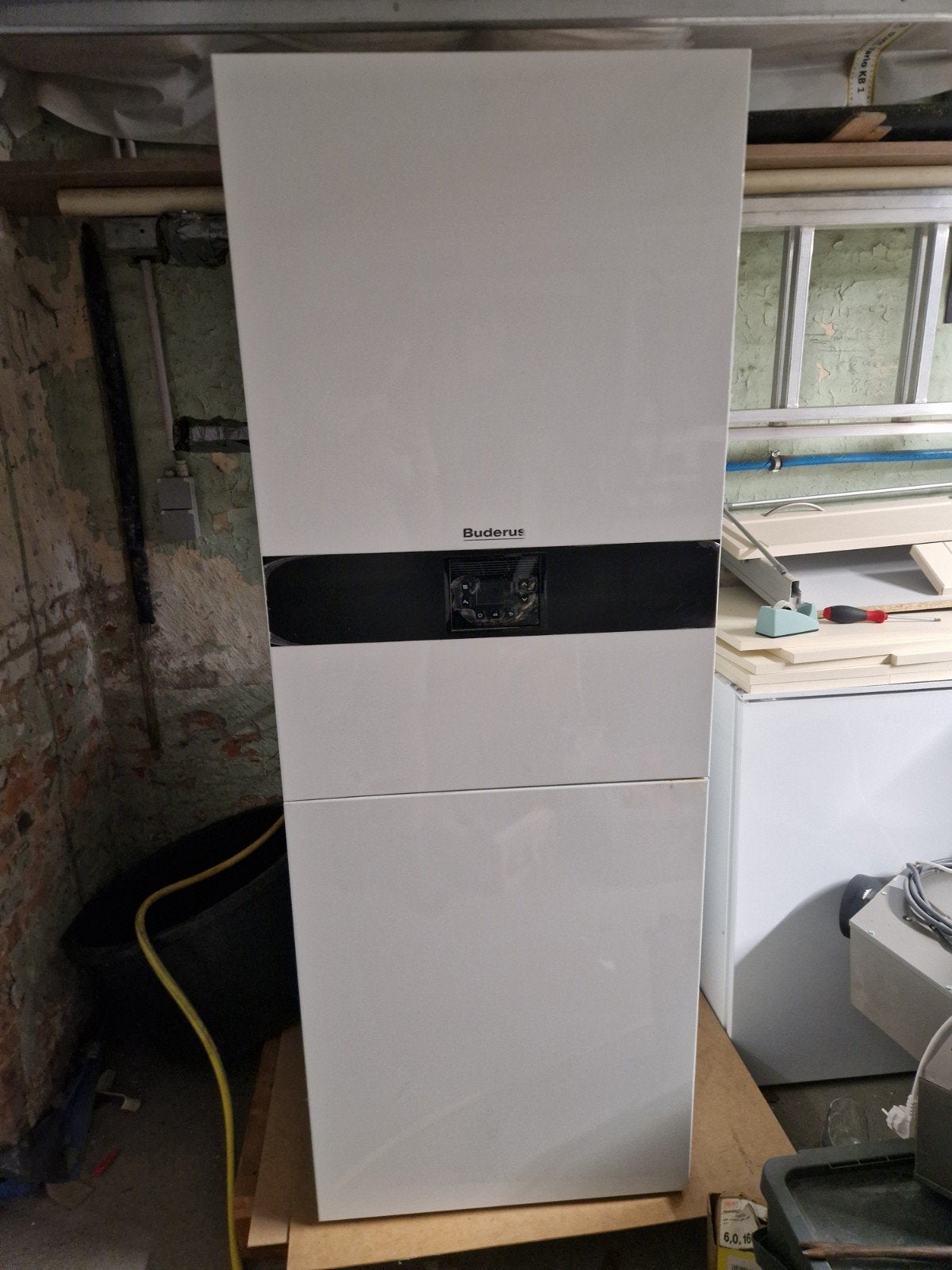 gasketel met boiler Buderus GB172i-24 T120, Ophalen, Hoog rendement (Hr), Cv-ketel of Combi-ketel, Zo goed als nieuw