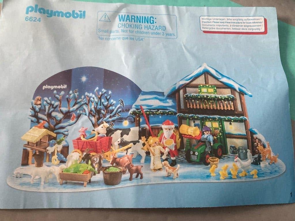 Playmobil 6624 Calendrier de l'Avent "Père Noël à la Ferme", Enlèvement ou Envoi, Special plus, Comme neuf, Kit complet