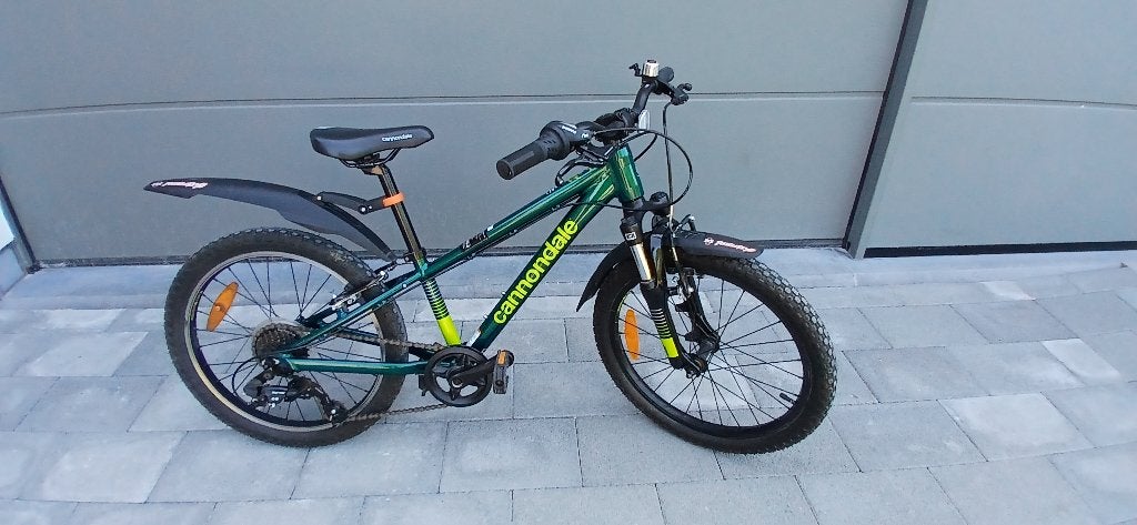 Kinderfiets Cannondale 20 inch, Fietsen en Brommers, Ophalen, Gebruikt, Velgrem, Versnellingen