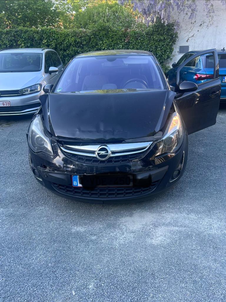 Opel Corsa 1.3 CDTI Schade voorkant, Auto's, Voorwielaandrijving, Euro 5, Stof, Zwart