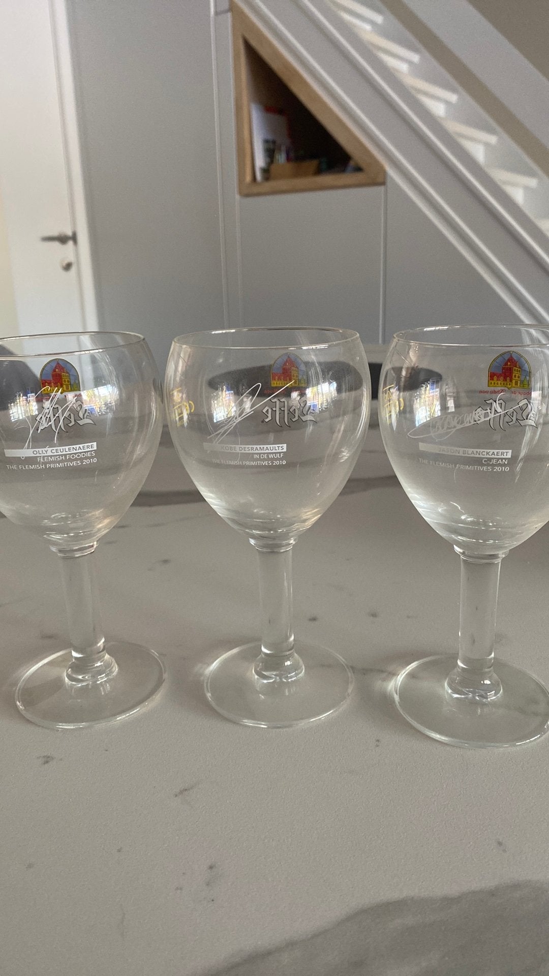 3 Verres leffe the flemish primitives 2010, Enlèvement ou Envoi, Comme neuf