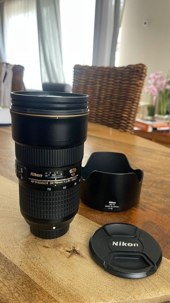 OBJECTIF NIKON 24-70mm 2.8 VR, Ophalen of Verzenden, Zo goed als nieuw, Nikon