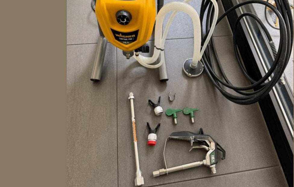 Wagner Control Pro 250M verfspuit, Ophalen, Kwast