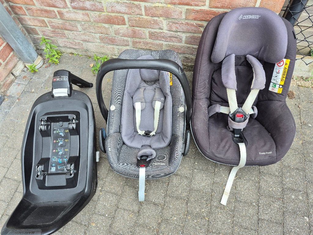 Maxi cosi 3 delig, Avec siège auto, Enlèvement, Utilisé, Poussette