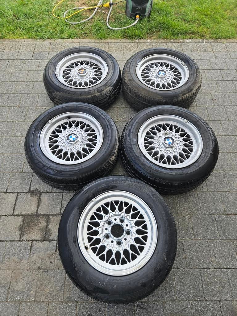 15" BBS-velgen - BMW E34, Auto-onderdelen, Banden en Velgen, Velg(en), Zomerbanden, 15 inch, 225 mm, Overig, Gebruikt, Ophalen