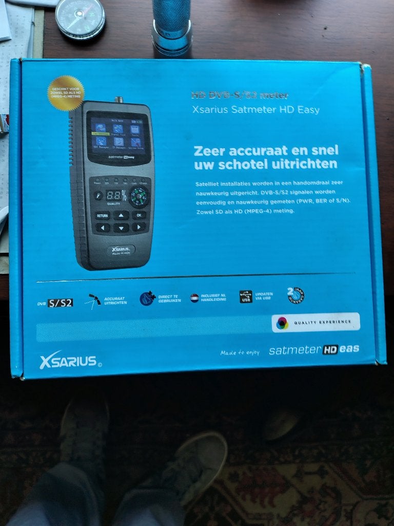 xsarius satmeter hd easy, TV, Hi-fi & Vidéo, Enlèvement, Utilisé, Accessoires d'antenne (parabolique), Autres marques