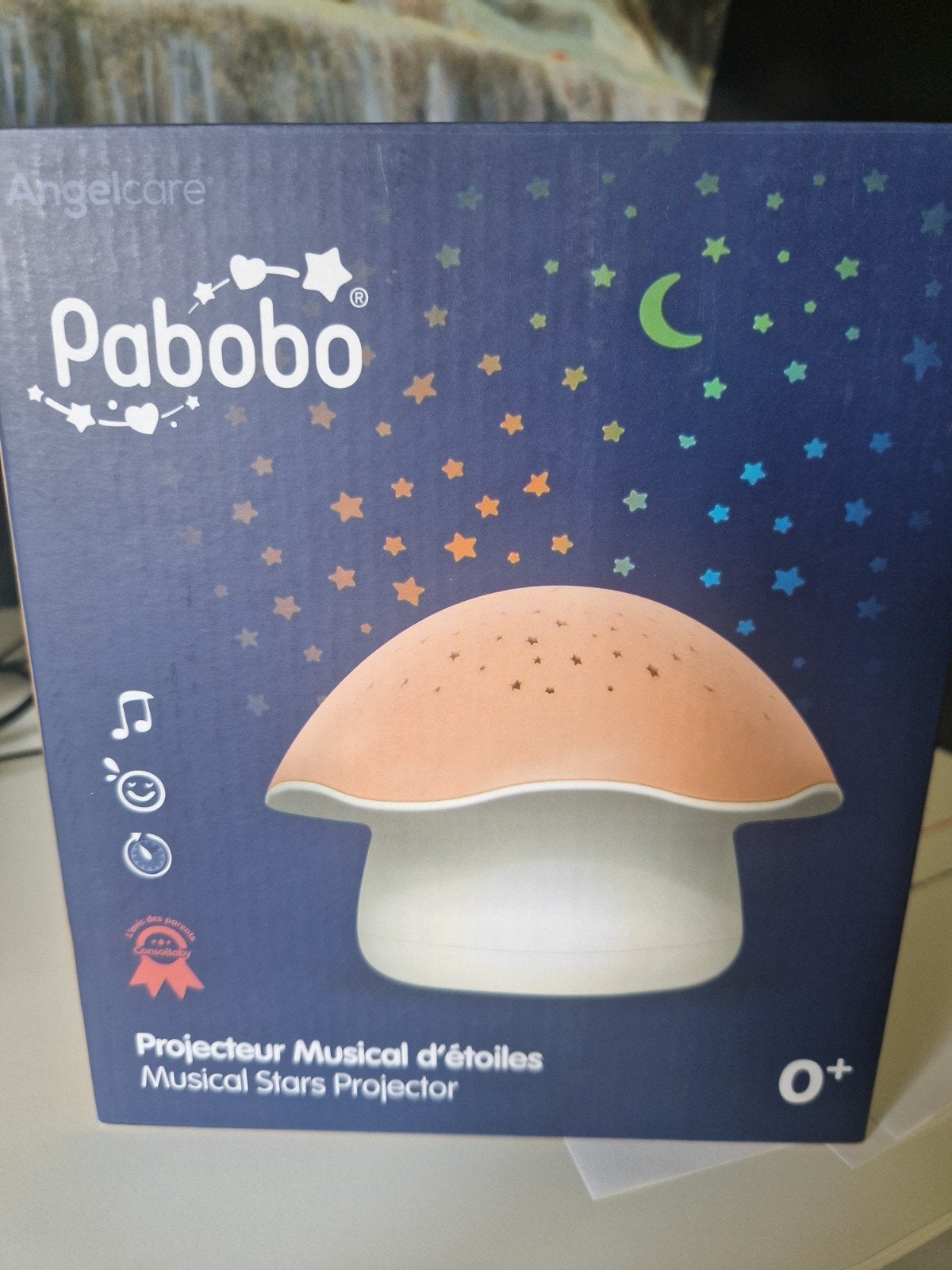 Projecteur Pabobo Musical Star Champignon — ÉTAT NEUF, Enlèvement