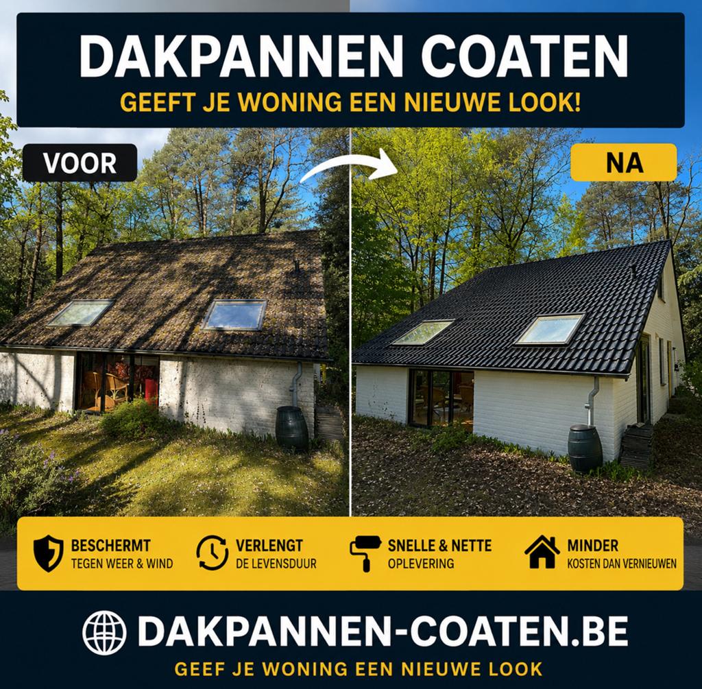 Dak reinigen en coaten, dakpannen, gevel en oprit als nieuw!, Garantie, Pannen