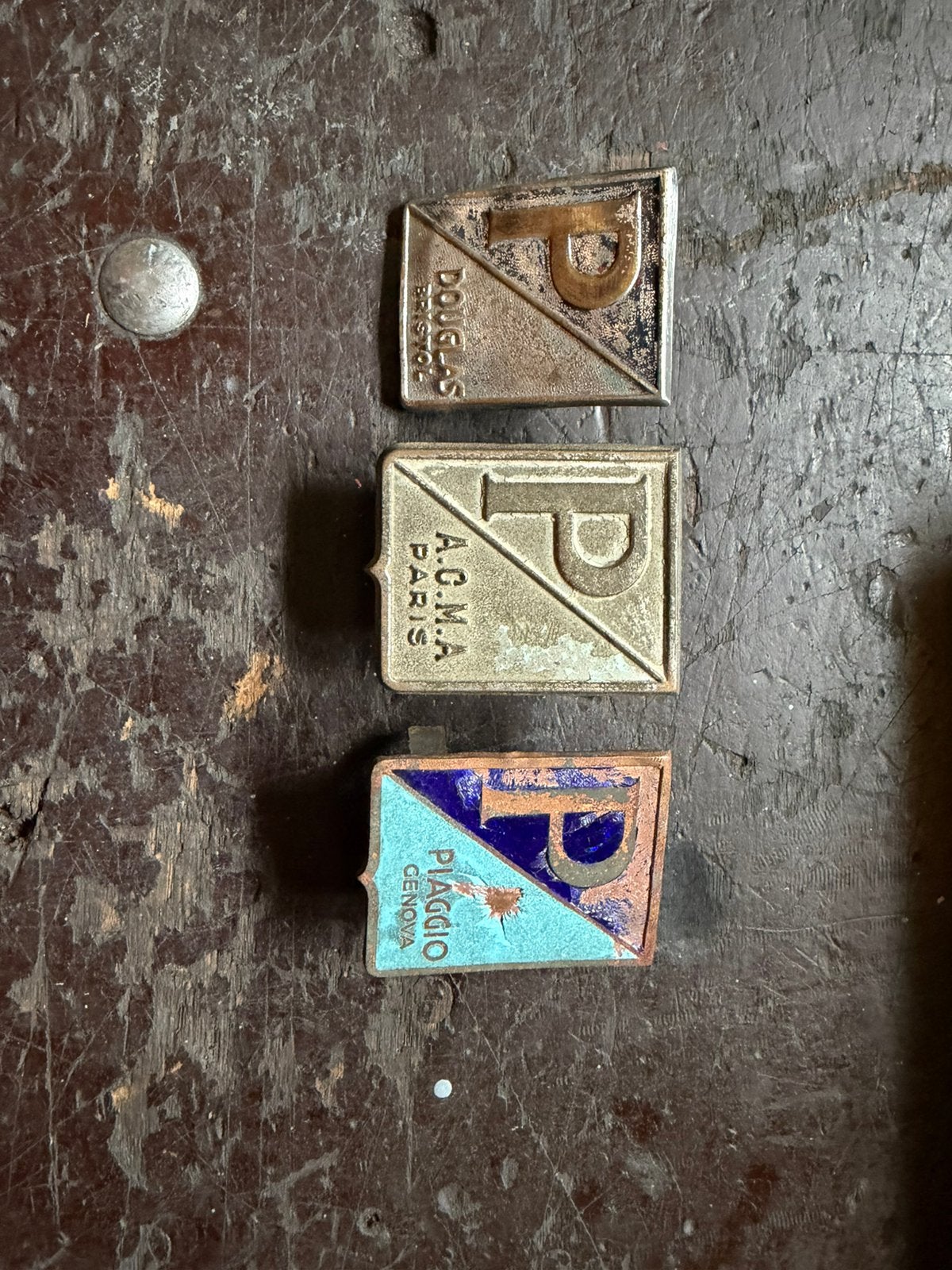 Vespa originele badges, Particulier