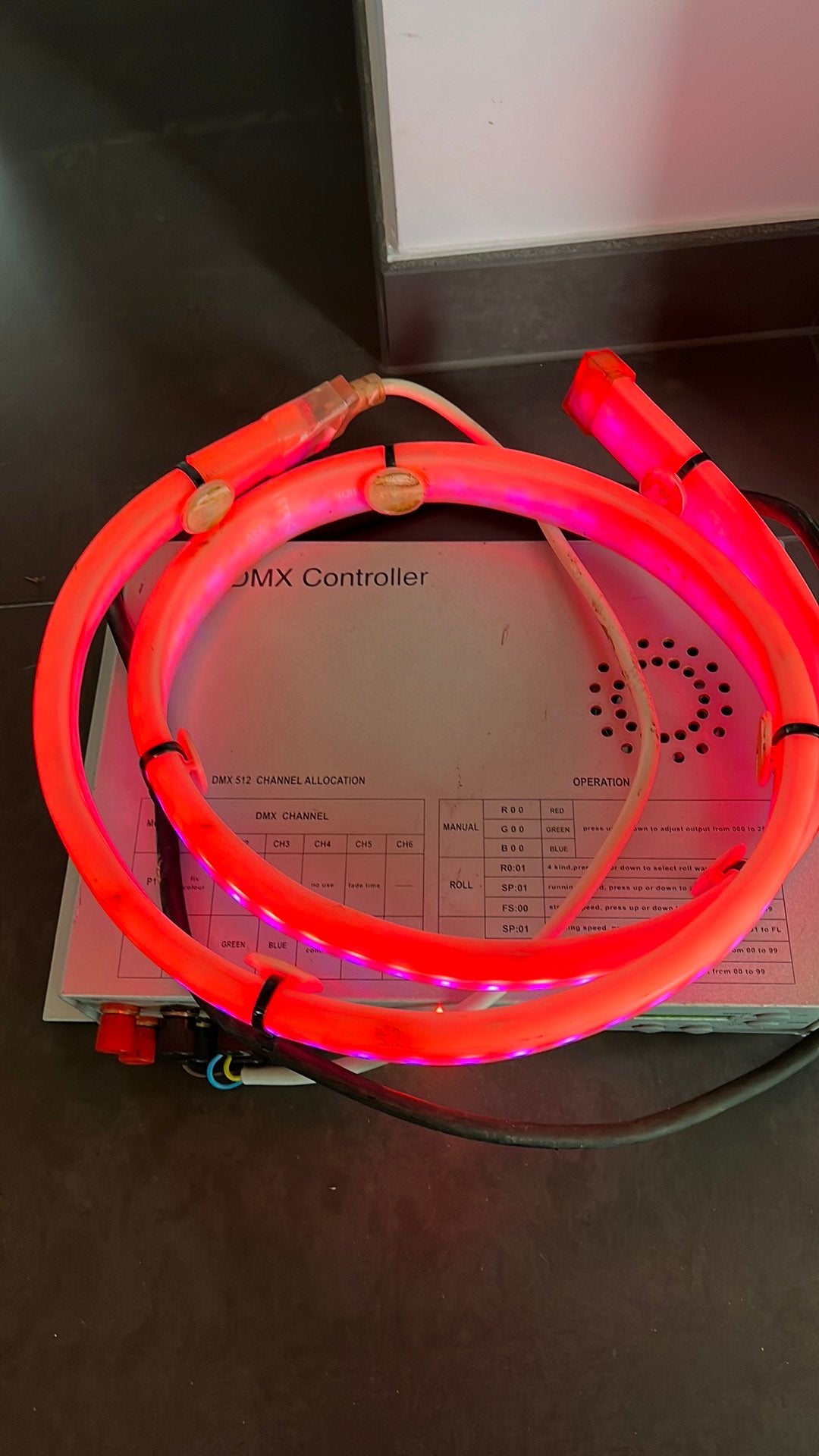 CLS DMX rgb controller inclusief led strip, Muziek en Instrumenten, Licht en Laser, Ophalen, Zo goed als nieuw
