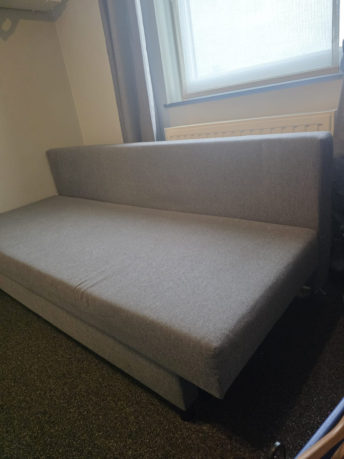 Slaapbank met opbergvak (ikea alvdalen), Gris, Enlèvement, 200 cm, Deux personnes