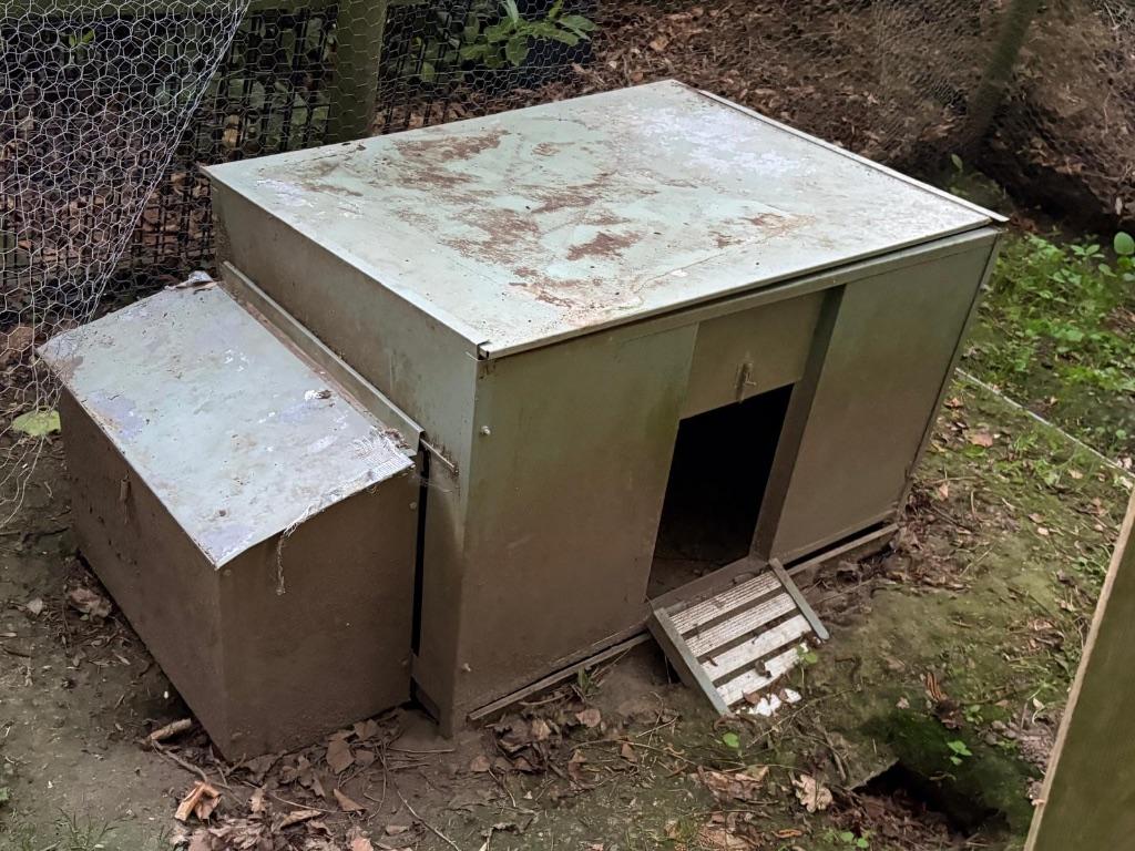 Metalen kippenhok, Dieren en Toebehoren, Pluimvee | Toebehoren, Ophalen, Gebruikt, Kippenhok of Kippenren