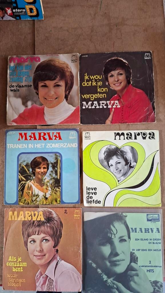 Partij Vinyl Singles Marva – Vlaamse Klassiekers, Cd's en Dvd's, Vinyl Singles, Ophalen of Verzenden