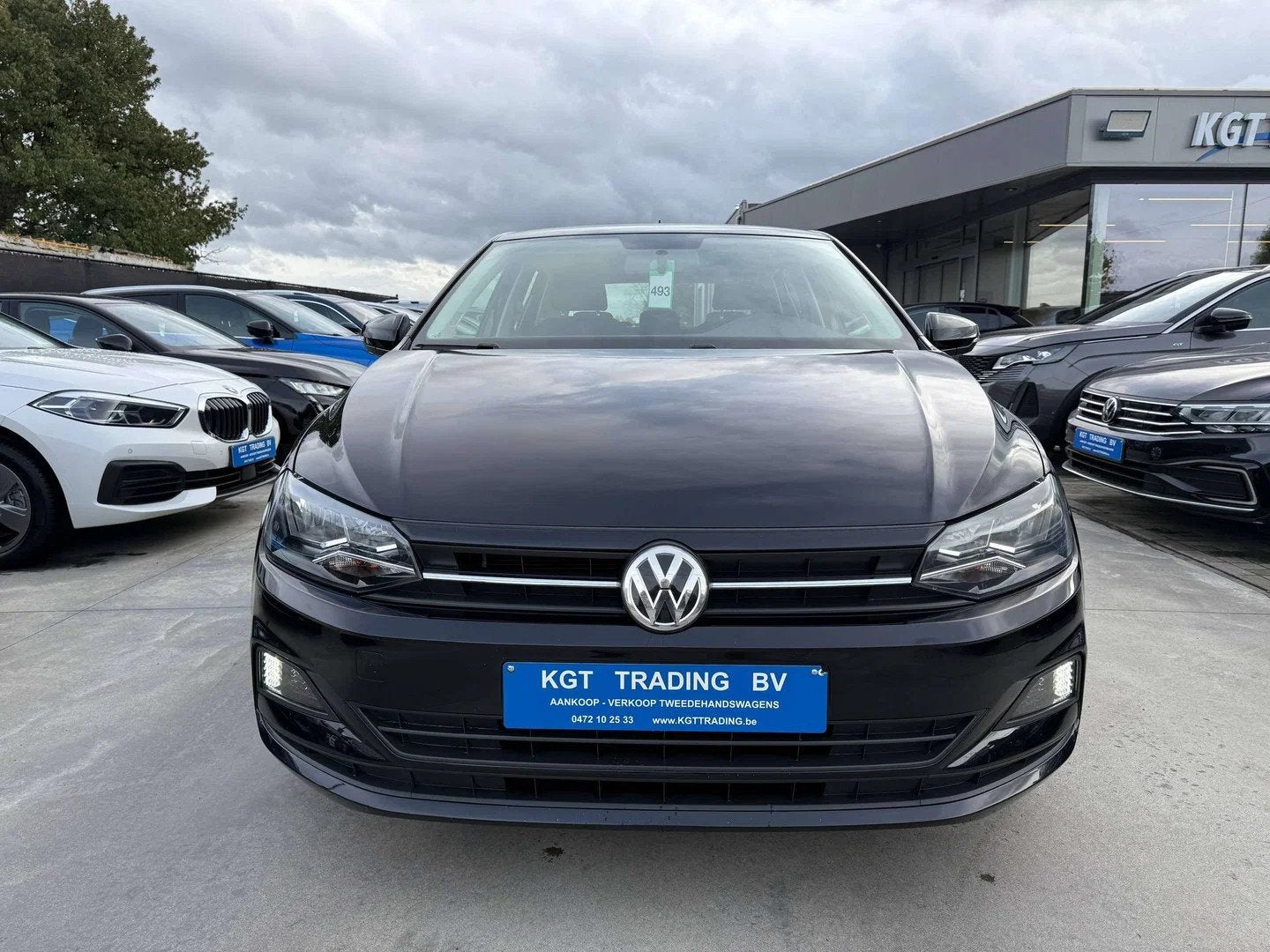 Volkswagen Polo 1.0 TSI 95PK NAVIGATIE CARPLAY PARKEERSENSOR, Auto's, Sound system, Stof, 95 pk, Zwart