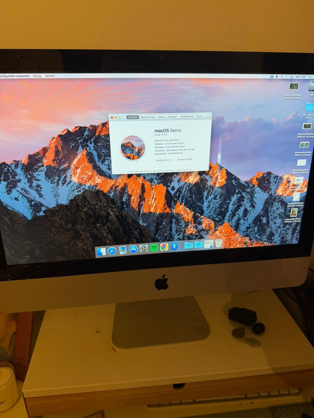 iMac mid 2011, Computers en Software, Apple Desktops, Ophalen, Gebruikt, IMac