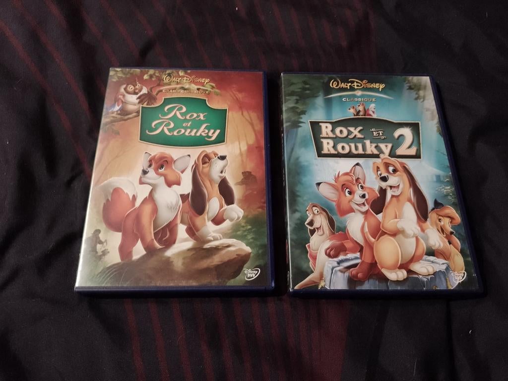 A vendre en DVD dessin animé Disney Rox et Rouky 1 et 2, Enlèvement ou Envoi, Dessin animé, Tous les âges, Américain