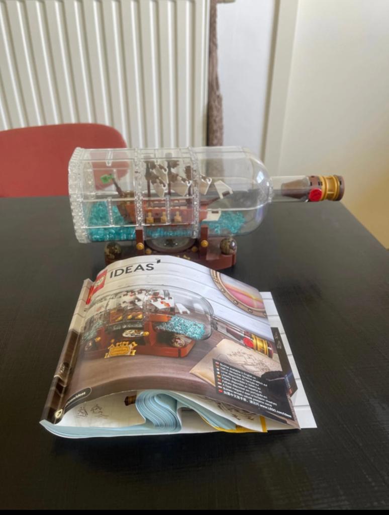 Lego ideas 21313 ship in bottle, Ophalen of Verzenden, Gebruikt, Lego, Ideas