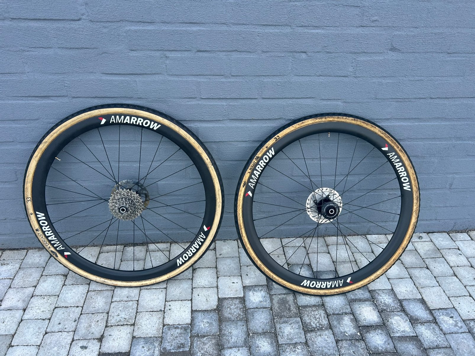 Carbon tubewielen, Fietsen en Brommers, Fietsonderdelen, Ophalen, Gebruikt, Wiel, Carbon