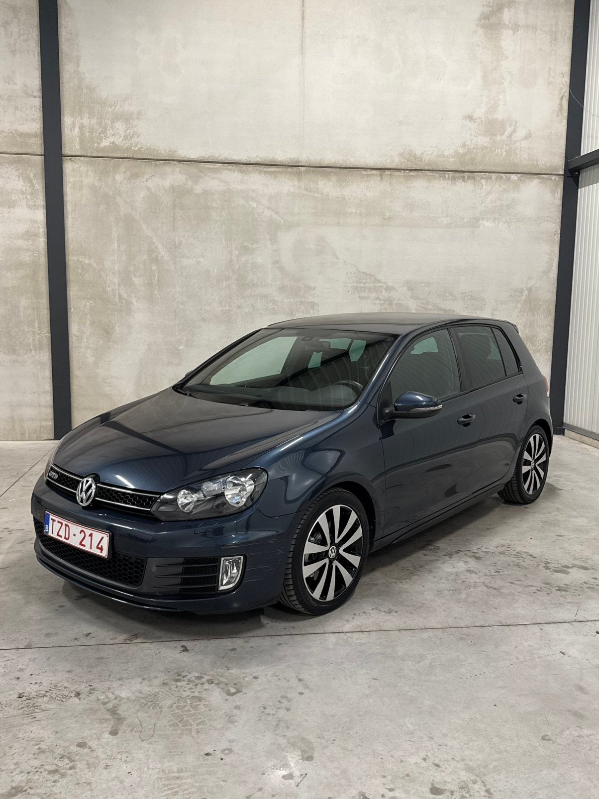 Volkswagen Golf 6 2.0 TDI DSG GTD 158.000 Carpass Proper 1e, Stof, Zwart, Blauw, 5 deurs