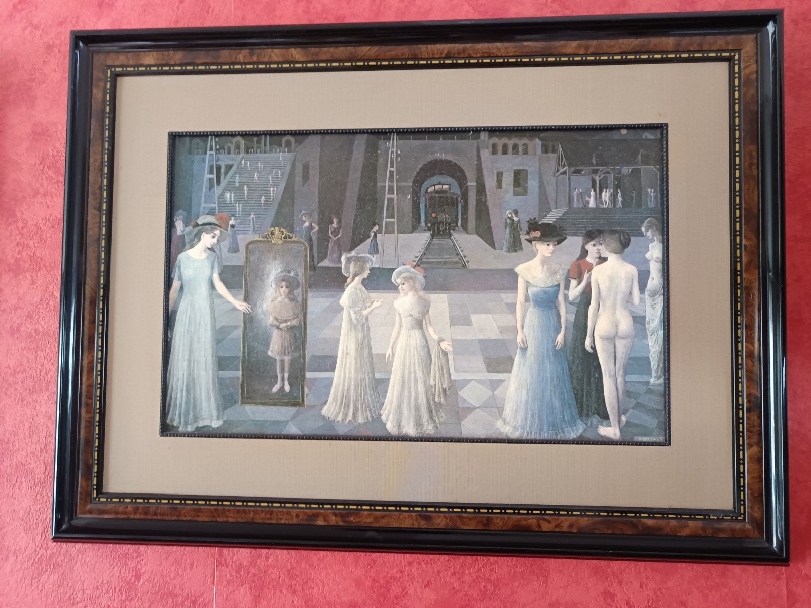 Le Tunnel 1978 Paul Delvaux, Enlèvement