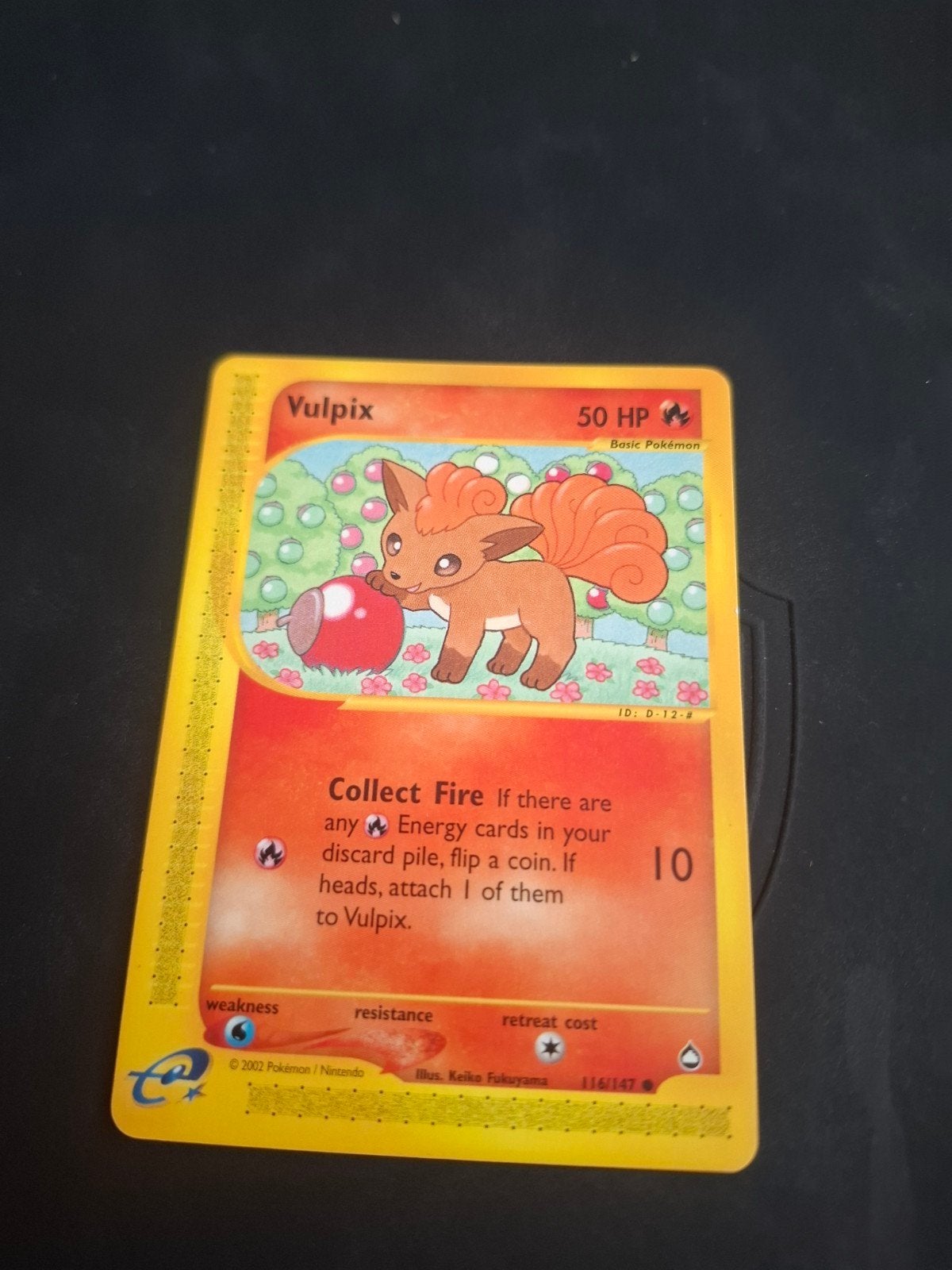 Pokémon Vulpix Kaart (2002) - Zo goed als nieu, Ophalen of Verzenden