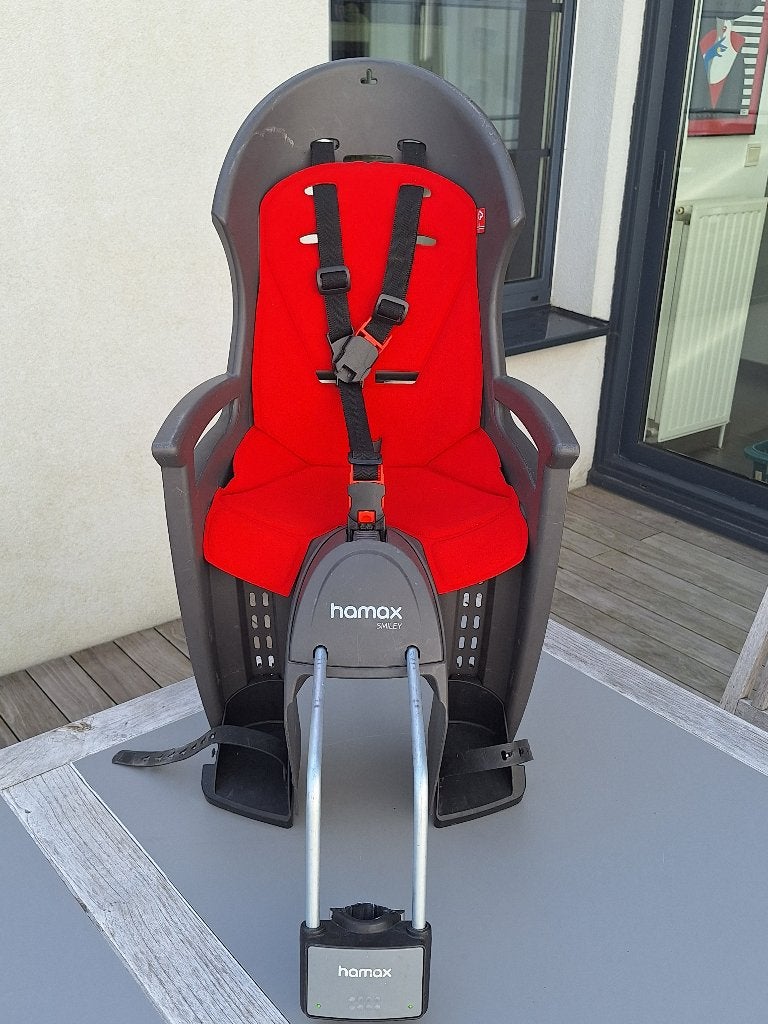 Siege vélo Hamax pour enfant, Vélos & Vélomoteurs, Repose-pieds, 15 à 25 kg, Enlèvement, Utilisé