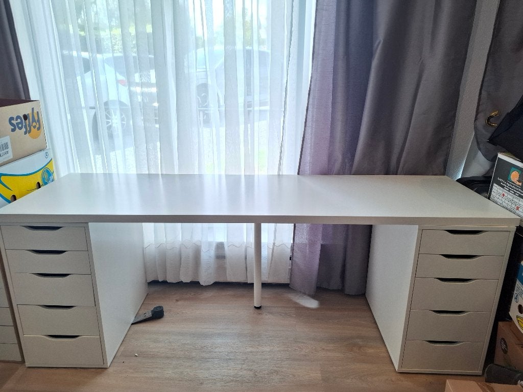 Grand bureau, Enlèvement, Utilisé, IKEA, Bureau-armoire combiné