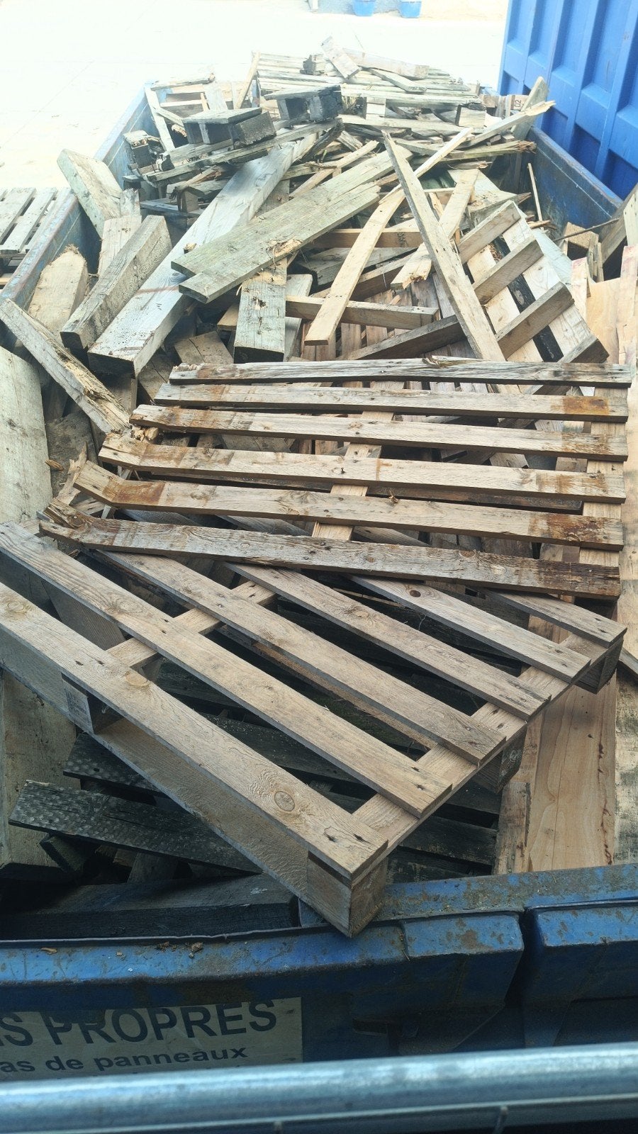 Pallets en brandhoutafval, Tuin en Terras, Ophalen
