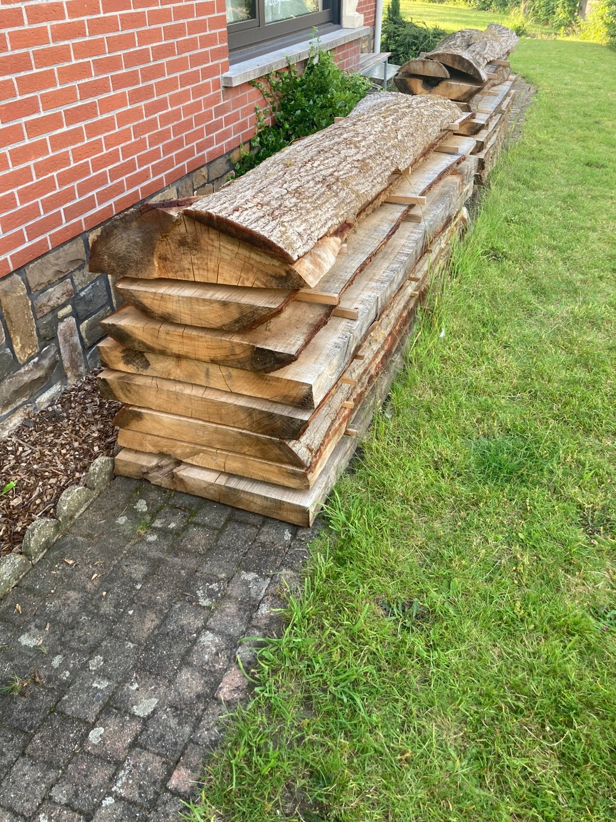 Meubelhout te koop amerikaanse eik, Doe-het-zelf en Bouw, Hout en Planken, Ophalen, Eiken, Zo goed als nieuw, 200 tot 250 cm