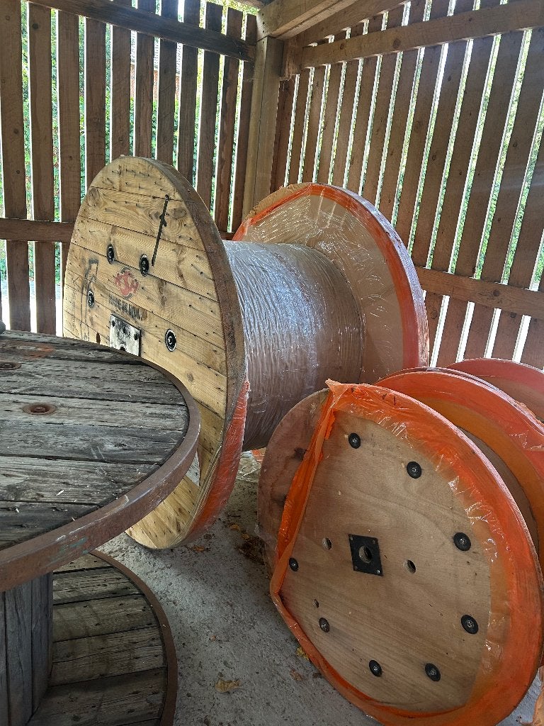 Houten haspels, Ophalen, Gebruikt, Rond, Hout