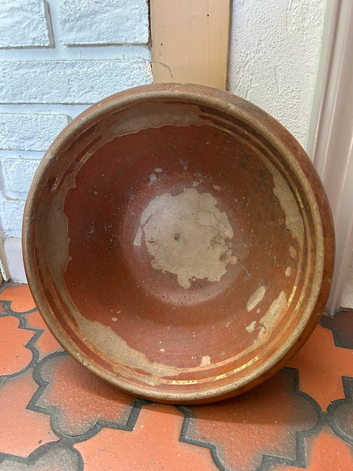 Antieke Vlaamse terracotta schaal 19e eeuw, Ophalen