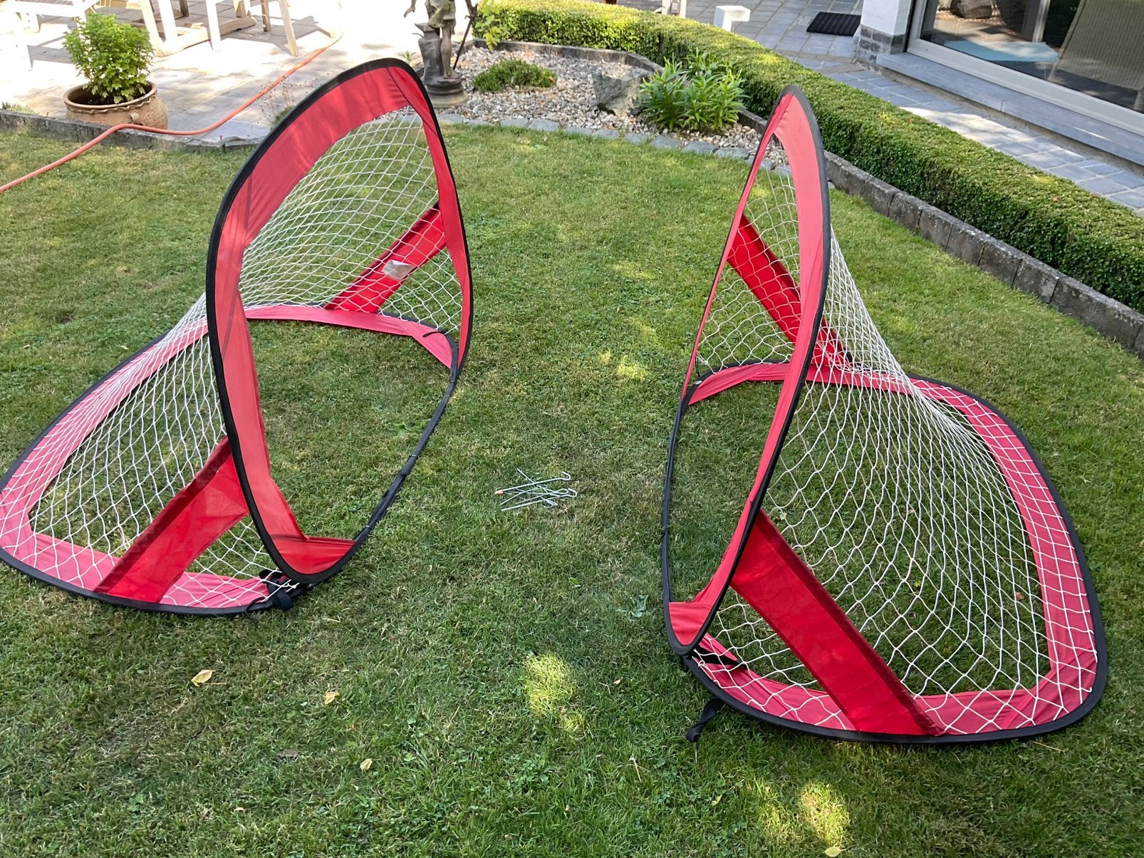 2 mini voetbalgoals, Ophalen, Gebruikt