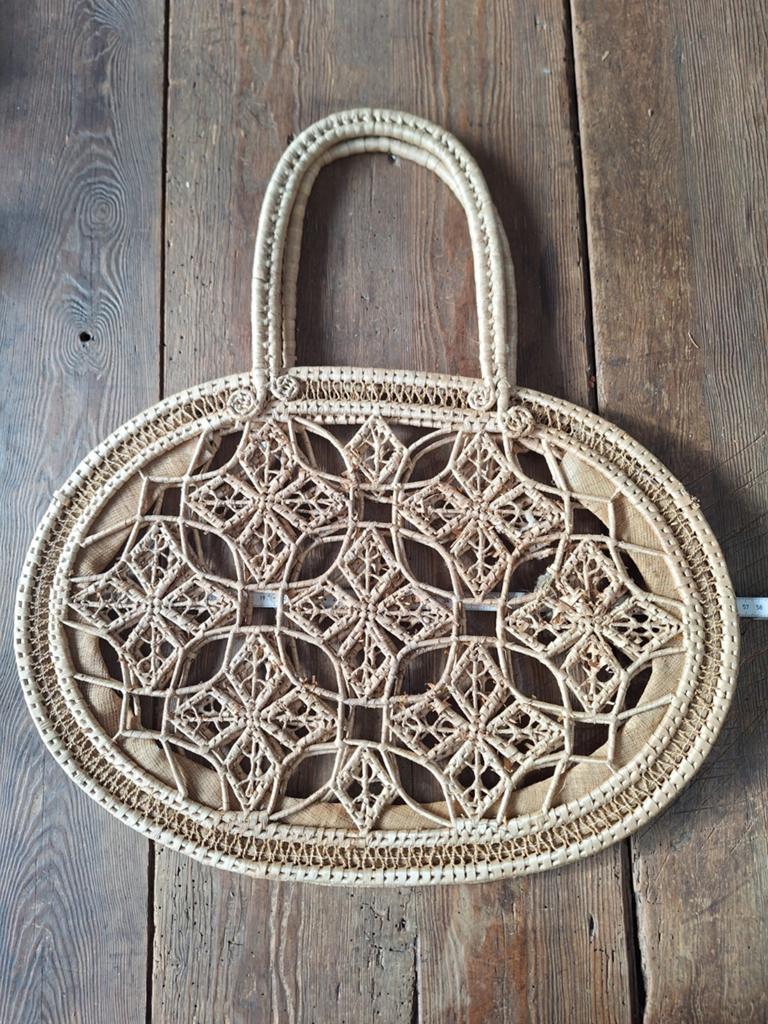 Vintage tas handtas boodschappentas, Ophalen of Verzenden, Handtas