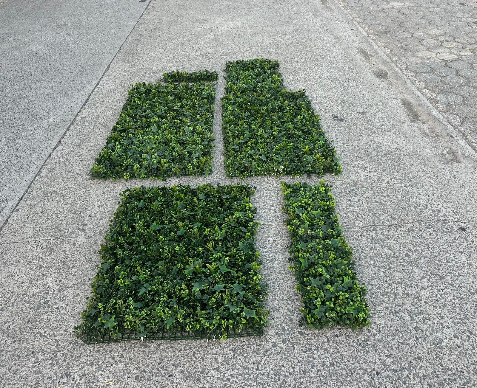 Flora kunsthaag muurdecoratie, Tuin en Terras, Ophalen, Zo goed als nieuw, Gras