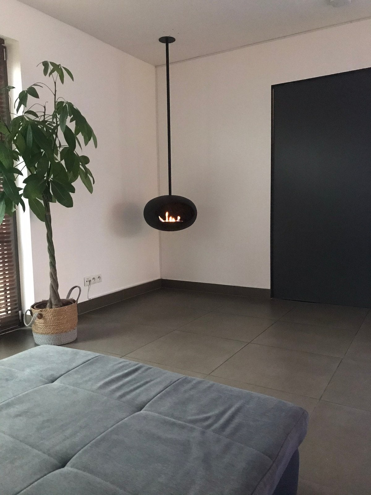 Le Feu bio ethanol haard sky black sfeerhaard, Huis en Inrichting, Haarden, Ophalen, Hangende haard