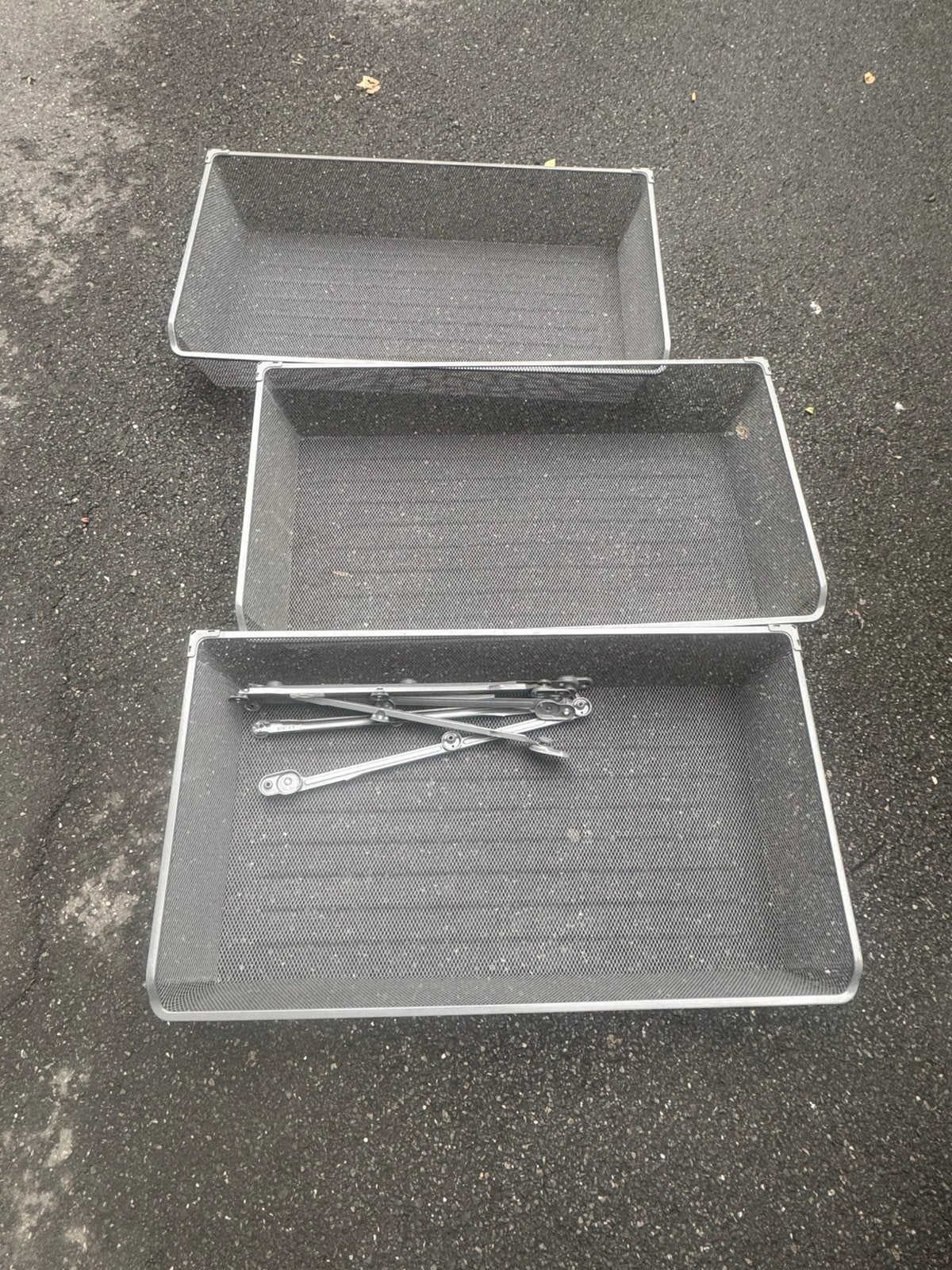 3 tiroirs / corbeilles métalliques IKEA pour armoire PAX, Enlèvement, Comme neuf, Métal