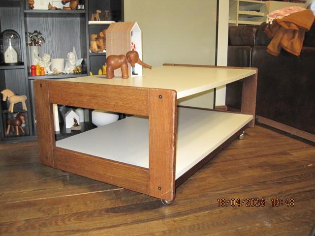 salontafel pastoe cees braakman 114/67/44,5 cm (386), 100 à 150 cm, Vintage design, Moins de 50 cm, Enlèvement