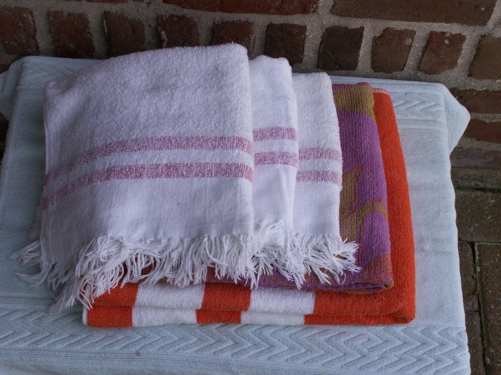 Handdoeken, 5 stuks., Ophalen of Verzenden, Zo goed als nieuw, Wit, Handdoek
