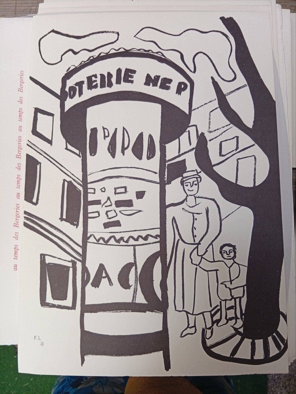 Fernand Léger. 1952. Handgesigneerde en gedateerde gravure, Antiek en Kunst, Ophalen of Verzenden, Gravure
