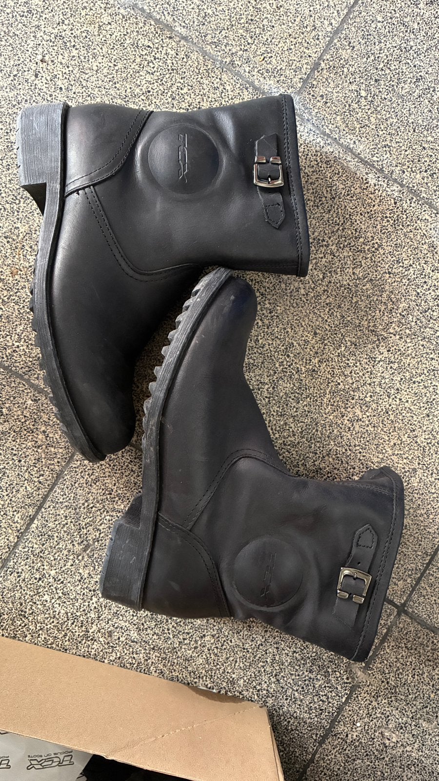 Biker boots, Ophalen, Zwart, Lage of Enkellaarzen, Zo goed als nieuw