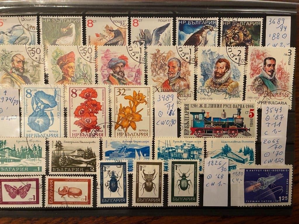 BULGARIJE LOT GESTEMPELD COMPL. REEKSEN, Envoi, Bulgarie, Affranchi